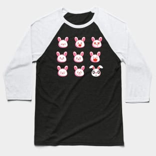 funny rabbit emoji Baseball T-Shirt